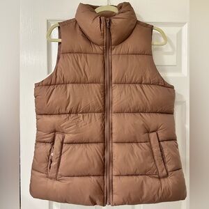 Old Navy Beige Puffer Vest